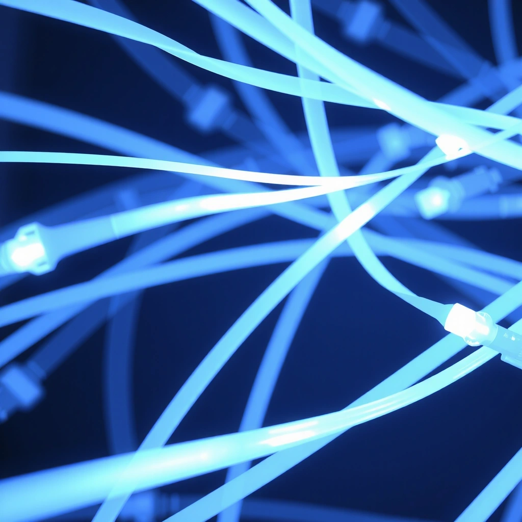 Fiber optic network pattern background